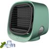 Generico Airabreeze Air Cooler, Mini Raffrescatore D'aria Con Luce Notturna A Led, Portatile Usb Ventilatore Da Scrivania Umidificatore E Filtro Dell'aria Integrati Per Ufficio E Casa (Verde)