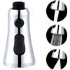 Hibbent Testa di Rubinetto Della Cucina a 3 Funzioni, Rubinetto a Scomparsa,Testina di Ricambio per Lavello Cucina Universale G1/2,Soffione per Lavandino Cucina,Cromo.
