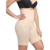 YARRCO Shapewear Guaina Contenitiva Donna Pancia Piatta Guaina Modellante Snellente Pantaloncini Mutande Contenitive Intimo Modellante Slip Contenitivo Vita Alta Senza Cuciture (Beige-Boned,M)