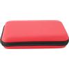Jectse Custodia da Viaggio per Console di Gioco, Custodia da Trasporto Portatile per Console di Gioco Rigida con Cerniera a 2 Vie per il Nuovo 2DS XL (rosso)