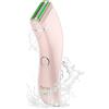 Brori Rasoio Elettrico Donna,Epilatore Donna Aloe&Vitamina Emolliente Depilatore Donna Lady Shaver Rasoio Femminile Wet&Dry Portatile USB Ricaricabile per Corpo Intimo Bikini Gambe Ascelle Regolabarba
