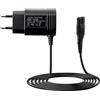 Anrbb Adattatore per rasoio da 15 V, compatibile con rasoio Philips 3000, 5000, 7000, 9000, QP6510, QP6520, MG7745, MG7730, MG7720, RQ, HQ, AT, PT, QC, QG, BT, 5,4 W USB di ricambio