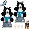 LLELEMAMO Cats Puppet Wrestler, Cat Wrestling Toy Puppet, Safe Interactive Cat Wrestling Hand Puppet with Tough Padding, Cat Sumo Wrestling Toy Puppet for Boredom-Busting Training and Exercise (2Pcs)