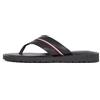 Tommy Hilfiger Uomo Sandali Core Toe Post in Pelle, Nero (Black), 42