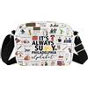 Generic Borsa a tracolla per i fan della serie TV con lettere dell'alfabeto, idea regalo ispirata al programma televisivo, Always Sunnybag, Medium