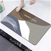 LXWINNER Tappetino Super Assorbente,Tappeto Bagno Diatomite,Microfibra Tappeto Assorbente,Tappeto Bagno Antiscivolo Tappetino Doccia Asciugatura Rapida, per Casa,Camera da Letto,Cucina, (60_x_90_cm, CF35)