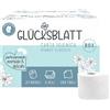 Glücksblatt Scatola di Carta Igienica, 3 Strati, 27 Rotoli x 250 Fogli, 100% Cellulosa, Confezione Grande, Super Morbida, Cartone Riutilizzabile