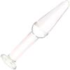 BONDAGERIE® Plug anale vetro trasparente affusolato, 100% sicuro analsex per lui e per lei