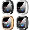 Suoman Diruite 4 Pezzi Cover per Fitbit Versa 4/Sense 2 Custodia Protettiva, HD Clear Protezione Totale Ultra Sottile TPU Pellicola Protettiva per Fitbit Versa 4/Sense 2 Custodia[Resistente Graffi]