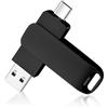 Abauoat Chiavetta USB C Pen Drive Pendrive Tipo C 128GB 2 in 1 USB-C Flash Drive per PC/Laptop/Notebook e Telefono Cellulare con USB-C