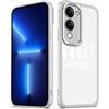 YUXING Cover per Vivo Y29s 5G / Vivo Y04 4G Custodia Trasparente con Pellicola Protettiva Lenti Morbida Ultra Sottile Antiurto Bumper Slim Case - Bianco