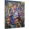 Aimery EXPOTE Poster su tela con stampa motivazionale di Kobe Bryant, motivo: Mamba Mentality Inspirational, giocatore di basket, sport, casa, decorazione da parete per casa, ufficio, palestra, 40,6 x 61 cm,