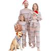 DOUUCO Pigiama Natale Famiglia Set, Pigiami Natalizi Coppia Famiglia Set, Christmas Pigiama Invernale Set Girocollo Comodo Due Pezzi Sleepwear Natalizio per Donna Uomo Bamino Regalo Natalizio