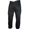 Bikers Gear Australia Bikers Gear UK Pantalone nero TREND Cargo con protezione KEVLAR e Impermeabile -taglia EU 50 regular