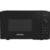 Siemens FF023LMB2 iQ300 forno a microonde, 44 x 26 cm, 800 Watt, piatto girevole 27 cm, fermata porta sinistra, cookControl7 programmi automatici, tasto preferito nero, 20 l