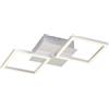 BRILONER - Plafoniera a LED orientabile, 11 Watt, 1000 lumen, 3000 Kelvin, plafoniera di colore argento cromato