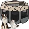 Lighterday Cucciolo Portatile che Corre,Box per Cane da Corsa Stabile Guscio Gatto Pieghevole,Cane Elastico in Tessuto Oxford Impermeabile,Cane Gabbia Per Gatto,Cane,Caneconiglio(Grigio,S,8)