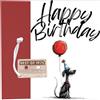 the lazy panda card company Biglietto di auguri per 50 anni, con portachiavi a cassetta Best of 1975
