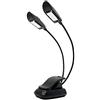 Infitronic - Lampada da lettura a 6 LED, colore: Nero