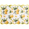 H&H Set 4 Tovagliette Capri in Poliestere e Lino 48x33 cm - Rettangolari, Decorate, Lavabili a Mano - No Asciugatrice - Eleganti per Tavola, Cucina, Colazione