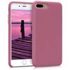 kwmobile Cover per Apple iPhone 7 Plus/iPhone 8 Plus Custodia - Back Case per Smartphone in Silicone TPU - Protezione Gommata - rosa scuro