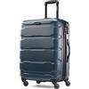 Samsonite Omni Pc Hardside Valigia Espandibile con Ruote Spinner, Foglia di t, Checked-Medium 24-Inch, Omni Pc Hardside Valigia Espandibile Con Ruote Spinner