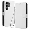 RonRun RonRon Cover Samsung Galaxy S24 Ultra Libro, Flip Custodia Portafoglioin Pelle, Antiurto case per Samsung Galaxy S24 Ultra, bianca