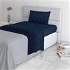 Italian Bed Linen Set Lenzuola Letto Fashion, Made in Italy- Completo Letto in Morbida Microfibra, Lenzuolo Sotto con Angoli, Telo Sopra 150x270 e Federa con Patella Interna, Singolo, Stars