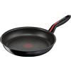Lagostina Linea Rossa Padella Antiaderente Ø 26 cm, Induzione, Gas e Forno Antigraffio, Fondo in Acciaio Inox e Alluminio, Manico in Silicone Antiscivolo