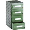 Mobil Plastic Cassettiera modulare Mobil Plastic Modello MOBIL 1 - 4 cassetti