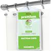 Clean Healthy Living Premium PEVA Shower Liner: inodore e Resistente alla Muffa (con magneti e Ventose). Eco Friendly 70 x 71 Pollici Lunga - Frost Color, Vinile, Frosted, 1 Confezione