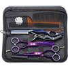Purple Dragon - Set di forbici da taglio con rasoio, 14 cm, in titanio, per sfoltire e testurizzare i capelli