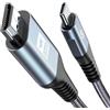 AviBrex Cavo USB C a HDMI 4K 0,5M, Adattatore USB Type C a HDMI per [Thunderbolt 4 3] Compatibile con iPhone16 15 Pro Max,MacBook Pro/Air,iMac,Mac mini M4/iPad Pro/Air,Samsung S25 S24 a s8,XPS17 ecc