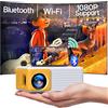 YOTON Mini Proiettore WiFi Bluetooth, YOTON Y3 Portatile Proiettore 15000 Lumens, Videoproiettore 4K Supporto Full HD 1080P, Zoom 50% e keystone ±50°, compatibile con telefoni iOS e Android/PC/Fire Stick