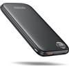 Ntaanoo Power Bank, 22.5W 10000mAh Ricarica Rapida Caricatore Portatile iphone, QC 3.0 USB C Powerbank Potente, Batteria Esterna Display LED per iPhone 16 15 14 13 12 Pro Max Mini Plus Android (Nero)