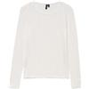 VERO MODA Vmlisa LS Top Jrs Noos Maglietta a Maniche Lunghe, Bianco, L Donna