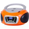 Trevi CMP 510 DAB Stereo Portatile con Radio Digitale DAB e FM RDS, Lettore CD, USB, AUX-IN, Display ad Alta Leggibilità, Antenna Telescopica Orientabile, Arancione