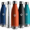 Jiobbo Vikaster Bottiglia termica, 500ml Borraccia, Borraccia acciaio inox Mantiene Caldo per 12 Ore/Freddo 24 Ore, Borracce Senza Perdite, Borraccia Adatto Bambini, Adulto, Scuola, Outdoor