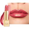 Oulac Rossetto Metallizzato Lucido, Rossetto Fucsia Altamente Pigmentato, Lucentezza 3D, Rossetto Lunga Durata, Formula Cremosa e Idratante, Vegan, 4,3g (25) Viva La Vida