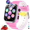 JUBUNRER Orologio Smartwatch Bambini 26 Giochi Telefono Contapassi Calorie SOS Orologio Bambina Bambino Fotocamera HD Lettore Musicale Video Regalo Ragazza 3-12 anni Regali Natale Compleanno