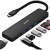 BENFEI Hub USB C 7in1, Adattatore multiporta USB-C HUB con HDMI(4K@60Hz Certificato)/100W Power Delivery/3*USB 3.0/Lettore Schede SD/TF (160MB/s) per iPhone 15 Pro/Max MacBook iPad Pro iMac S23 XPS17