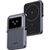 UGREEN Uno Power Bank Magnetico 5000mAh, Caricatore Portatile Wireless PD 20W con Display e Supporto, Compatibile con iPhone 16/15/14/13/12 Mini Plus PRO Max (Nero)