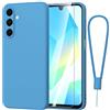 Fyriswho Cover per Samsung Galaxy A16 4G / 5G Custodia + 1 Vetro Temperato, Cover Samsung A16 Morbida Silicone TPU Resistente Ai Graffi Protettiva Case Cover con Samsung Galaxy A16 (6.7") - Blu