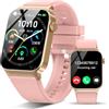 STECEi Smartwatch Uomo Donna Rispondi/Effettua Chiamate, 1.85" Orologio Smartwatch con 113 Sportivo, Impermeabil IP68 Sportivo Watch con Contapassi/Sonno/Cardiofrequenzimetro, Fitness Watch Oro Rosa