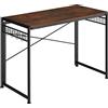 TecTake® Scrivania Pieghevole, per Casa e Ufficio, Stabile, Regolabile in Altezza, Design Industriale, Telaio in Acciaio, Superfici in Reticolato, 102 x 51 x 77 cm, Arredamento - Industriale Scuro