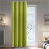 PONY DANCE Tenda Oscurante Termica Isolante con Occhielli per Camera da Letto Curtain per Interni Porta Finestre Moderna 1 Pannello L 132 x A 210 cm, Verde