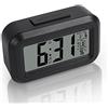 Vicloon Sveglia Digitale, Batteria Digitale Sveglia con Ampio Display a LED, Sveglia da Comodino con Temperatura, LED Grande Schermo e 8 Suonerie Opzionali, 12/24H Doppi Sveglia, Funzione di Snooze