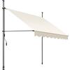 tectake® Tenda da Sole a Morsetto con Manovella, Altezza e Inclinazione Regolabile, Telo Impermeabile e Resistente ai Raggi UV, Ideale per Balcone e Terrazzo, 200x180cm - Beige