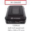 Macrom M-SW680 Subwoofer compatto 6x9" quad coil - 120W Nuovo imballato