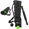 MerCie Kit di massaggio 4in1| 45cm rullo di schiuma, bastone da massaggio, sfera Lacrosse, palla a riccio| Per il rilascio miofascial, un massaggio profondo dei tessuti e per la terapia del punto di innesco